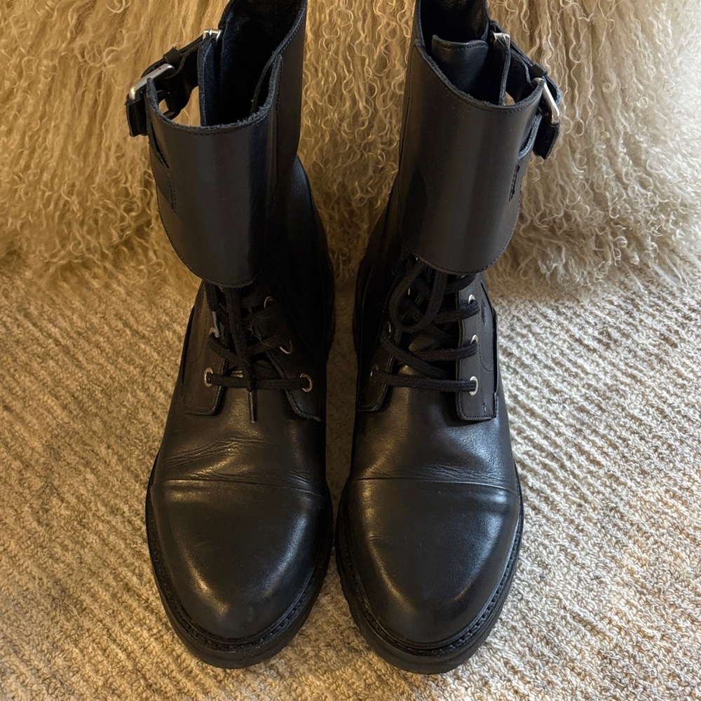 All Saints Black Ankle Boots